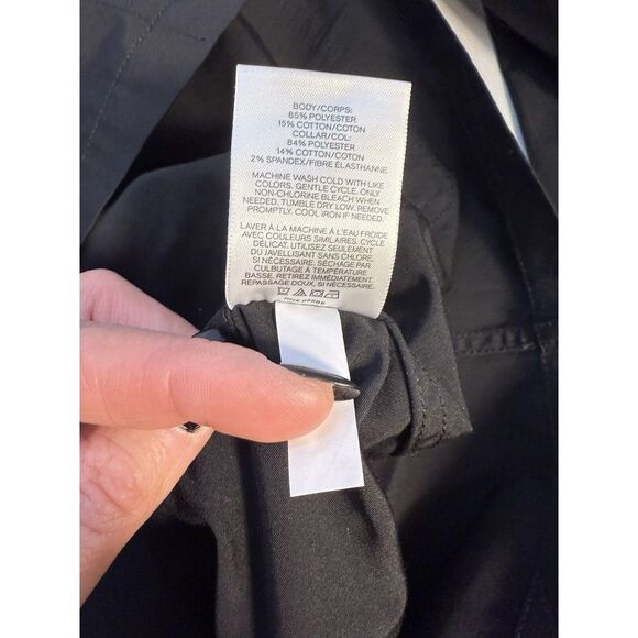 Express Field Jacket Black With Corduroy Collar Multi Pocket Layering Mens Sz L - Picture 6 of 6